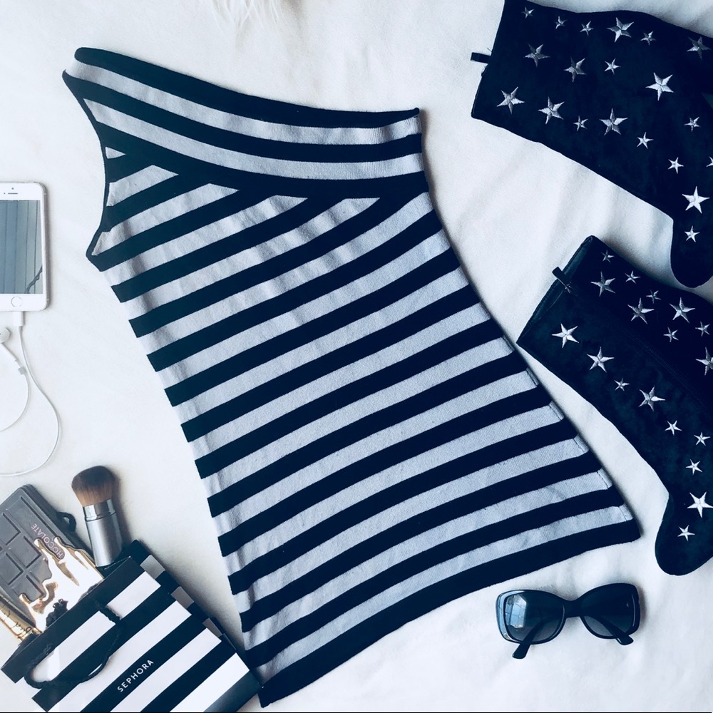 Wet Seal off the shoulder Striped top S